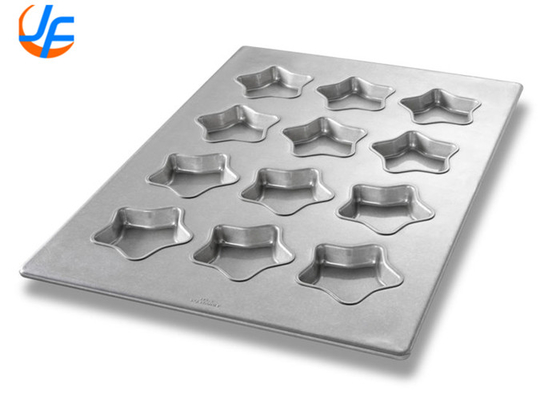RK Bakeware Trung Quốc-Chicago kim loại 25400 kính thép nhôm Madeleine Pan Mini Star đặc sản bánh