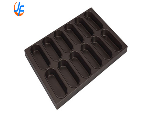 RK Bakeware Trung Quốc- hình bầu dục Cupcake Muffin Tray cho nhà máy bánh công nghiệp