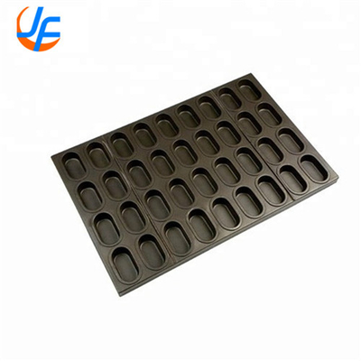 RK Bakeware Trung Quốc- hình bầu dục Cupcake Muffin Tray cho nhà máy bánh công nghiệp