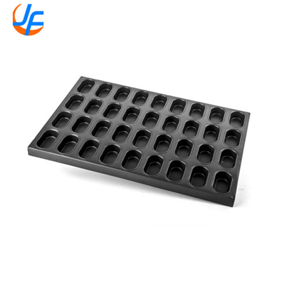 RK Bakeware China Foodservice NSF Thương mại Custom Silicone Galzed Square Muffin Tray