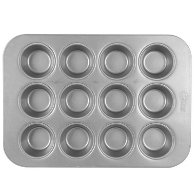 RK Bakeware Trung Quốc-Chicago kim loại Mini Crown Muffin Pan Fda Thẻ nhôm cho bánh