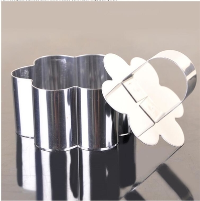 RK Bakeware China Foodservice NSF Mini Cooking Flower Cake Tin Molds For Baking, Funny SS Pasty Cake Ring