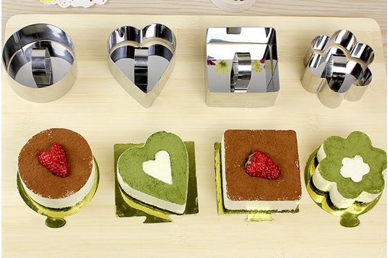 RK Bakeware Trung Quốc Dịch vụ thực phẩm NSF hình chữ nhật và hình vuông Mousse Cake Ring