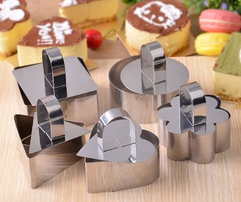 RK Bakeware Trung Quốc Dịch vụ thực phẩm NSF Quadrat hình Mousse Ring Pasty Ring