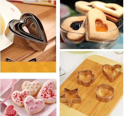 RK Bakeware China Foodservice NSF Stainless Steel Cake Mold Cookie Cutter Mousse Ring Cho Công cụ nướng bánh