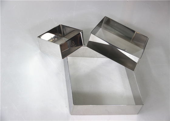 RK Bakeware Trung Quốc Dịch vụ thực phẩm NSF Custom Stainless Steel Square Mousse Cake Ring