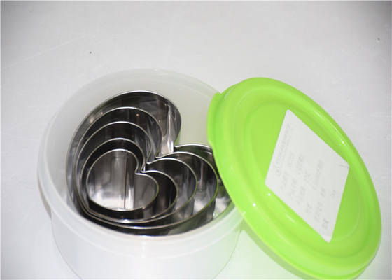 RK Bakeware Trung Quốc Dịch vụ thực phẩm NSF Vòng bánh Mousse bằng thép không gỉ, Vòng trái tim hình vuông Vòng Mousse tráng miệng