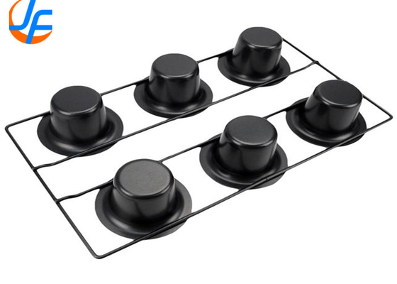 RK Bakeware China Foodservice NSF 6 cốc Stainless Steel Nonstick Popover Pan