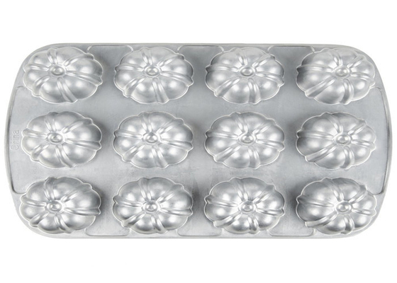 RK Bakeware Trung Quốc Dịch vụ thực phẩm NSF 12 Khối Bundtlette Aluminum Muffin Cake Pan Thị trường