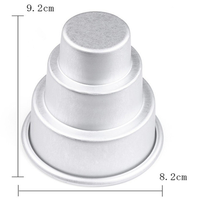 Amazon nhôm hợp kim thép cacbon đáy bánh nồi bánh hình tròn không dính nướng nướng DIY bánh hình bánh bánh bánh công cụ