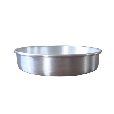 7 * 2 inch nhôm tròn bạc bánh nướng chảo cơ thể thẳng đáy rắn cố định đáy bánh chảo