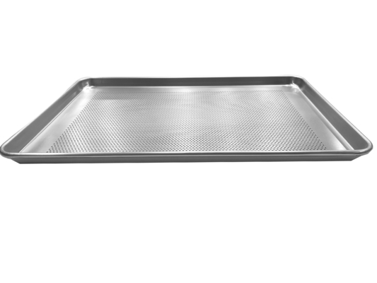 Bottom perforated baking bread tray hamburger bun baking pan non-stick bun baking pan aluminium bread pan với lớp phủ