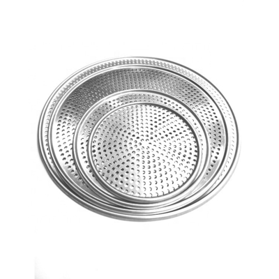 8 inch-18 inch lỗ vòng nhôm pizza chảo đâm pizza đĩa nướng nướng