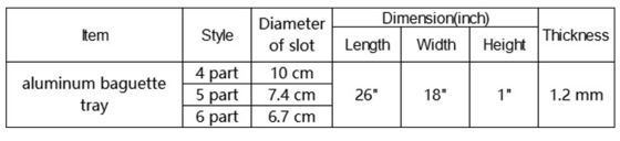 4 khe cắm nhôm bánh nướng bánh nướng bánh nướng bánh nướng cho quán bar hoặc tiệm bánh hoặc nhà hàng