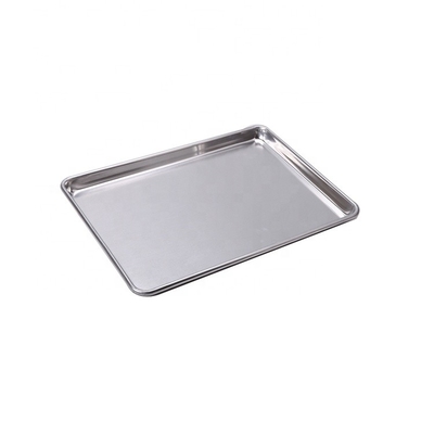 thương mại 10'*6'*1' 0,8mm hình chữ nhật nướng bánh mì khay burger hoặc hamburger hoặc hot dog bánh nướng nướng nướng nướng bánh mì nhôm