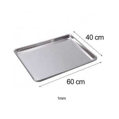 Thang nướng 400 * 600mm Thang nướng nhôm Thang nướng 40x60 Thang nướng kim loại 1mm Độ dày Thang lò phẳng