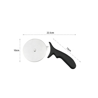 10cm thép không gỉ 430 máy cắt bánh pizza với tay cầm Pp vòng máy cắt nhựa