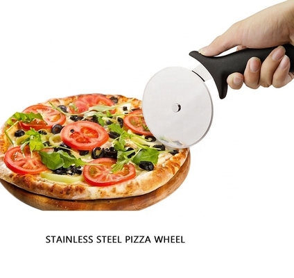 10cm thép không gỉ 430 máy cắt bánh pizza với tay cầm Pp vòng máy cắt nhựa