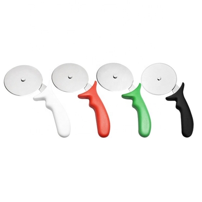 10cm thép không gỉ 430 máy cắt bánh pizza với tay cầm Pp vòng máy cắt nhựa
