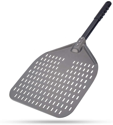 66cm nhôm pizza xẻm 12 inch nhôm pizza vỏ đen cứng lỗ