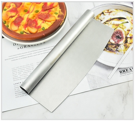 Công cụ pizza 8 inch Ss 430 Pie Cutter Premium Stainless Steel Pizza Cutter