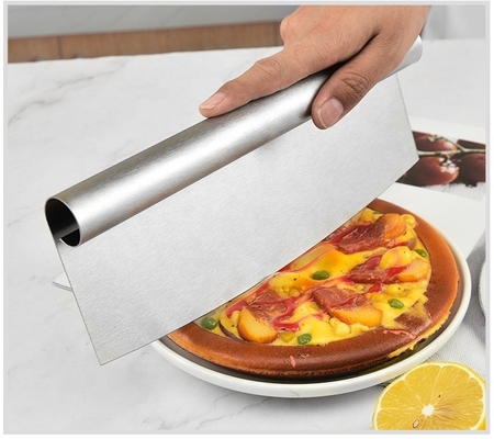 Công cụ pizza 8 inch Ss 430 Pie Cutter Premium Stainless Steel Pizza Cutter