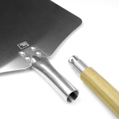 Lưỡi dao nhôm tay cầm gỗ tách rời lò nướng pizza xẻo 83cm xẻo pizza vuông nhôm da pizza