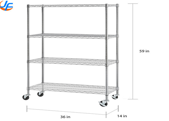 RK Bakeware China Foodservice 2/3/4 Tiers Steel Trolley Service Cart, Stainless Steel Trolley Vật liệu phân phối