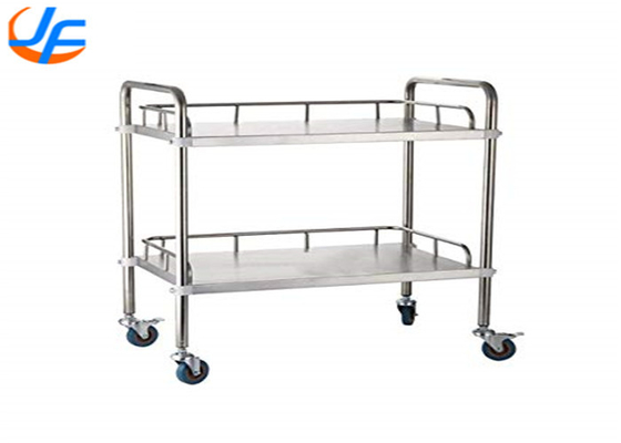 RK Bakeware China Foodservice 2/3/4 Tiers Steel Trolley Service Cart, Stainless Steel Trolley Vật liệu phân phối