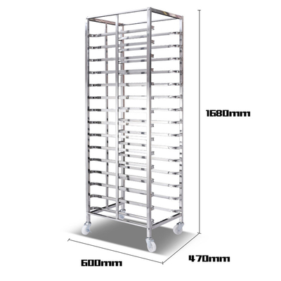 RK Bakeware Trung Quốc-Aluminum Bakery Bread Oven Baking Tray Cart Trolley Cake Rack Cart Cho Bakeware