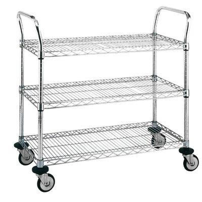 RK Bakeware China Foodservice 18 &quot;X 24&quot; X 38 &quot;Metro Ba Kệ Xe đẩy tiện ích bằng thép không gỉ hạng nặng
