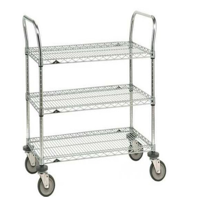 RK Bakeware China Foodservice 18 &quot;X 24&quot; X 38 &quot;Metro Ba Kệ Xe đẩy tiện ích bằng thép không gỉ hạng nặng