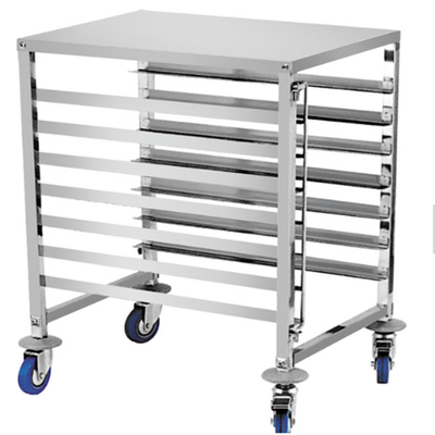 RK Bakeware Trung Quốc Dịch vụ thực phẩm Nhà hàng NSF Gn1/1 Nhà hàng bánh mỳ Xe đẩy thực phẩm / Xe đẩy thép không gỉ di động