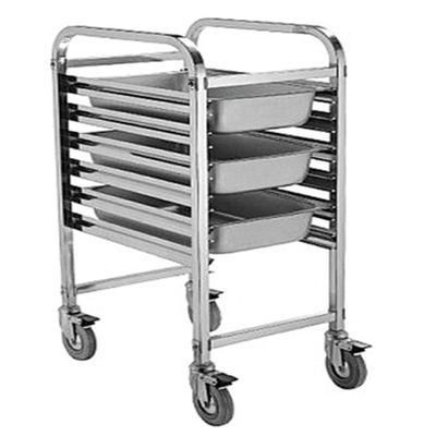 RK Bakeware Trung Quốc Dịch vụ thực phẩm Nhà hàng NSF Gn1/1 Nhà hàng bánh mỳ Xe đẩy thực phẩm / Xe đẩy thép không gỉ di động