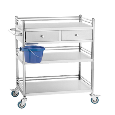 RK Bakeware Trung Quốc Bệnh viện Y tế Phụng đồ Thép không gỉ Trolley Phẫu thuật Trolley với ngăn kéo