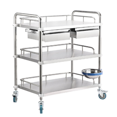 RK Bakeware Trung Quốc Bệnh viện Y tế Phụng đồ Thép không gỉ Trolley Phẫu thuật Trolley với ngăn kéo
