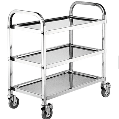 RK Bakeware Trung Quốc Thép không gỉ tùy chỉnh Nhà hàng Dịch vụ phục vụ thực phẩm Chế độ vận chuyển Xe tải / Xe trà cho nhà bếp