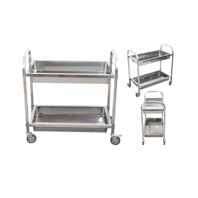 RK Bakeware China Foodservice NSF Double Line Tray Rack Trolley Thép không gỉ bánh xe