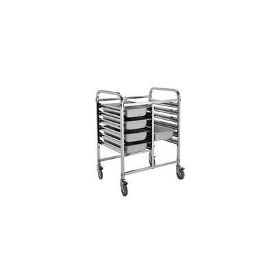 RK Bakeware China Foodservice NSF Double Line Tray Rack Trolley Thép không gỉ bánh xe