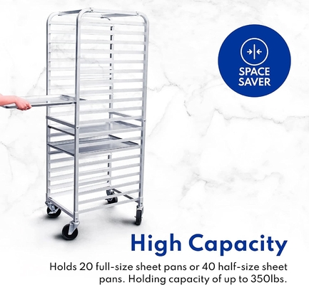 Rk Bakeware China Foodservice 36527 Thương mại 20 Tier Aluminium Sheet Pan Rack Bun Pan Rack